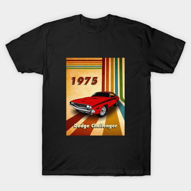 1975 Dodge Challenger T-Shirt by phneep